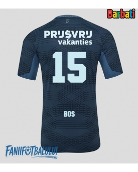 Feyenoord Jordan Bos #15 Tricou Fotbal Replică 2025-26 Barbati Deplasare